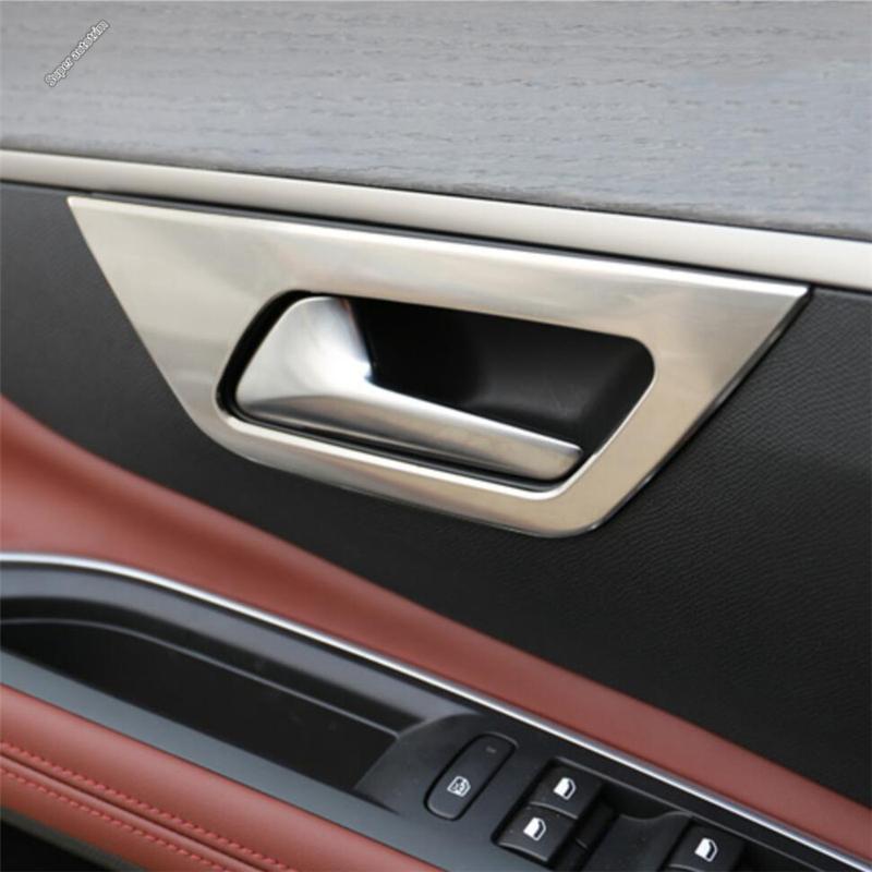 Car Inner Door Handle Bowl Frame Cover Trim Fit For Peugeot 3008 5008 GT 2017 - 2025 ABS / Stainless Steel Accessories Interior