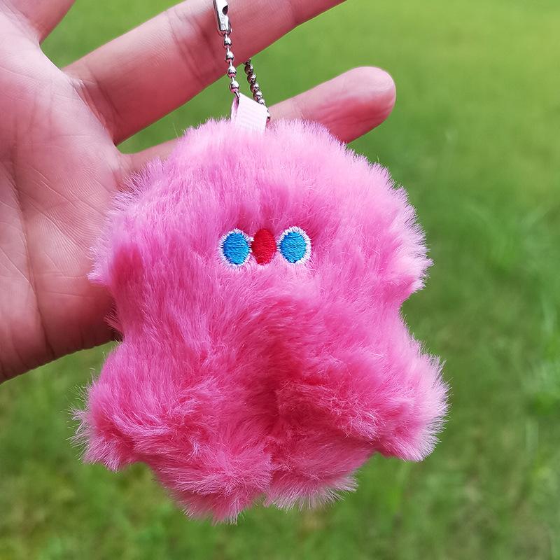 

Korean Ins Cute Little Monster Pink Stupid Luo Yunmin Pendant Keychain Couple Schoolbag Hanging Decoration