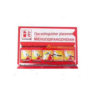 Miling Fire Extinguisher Usage Sign