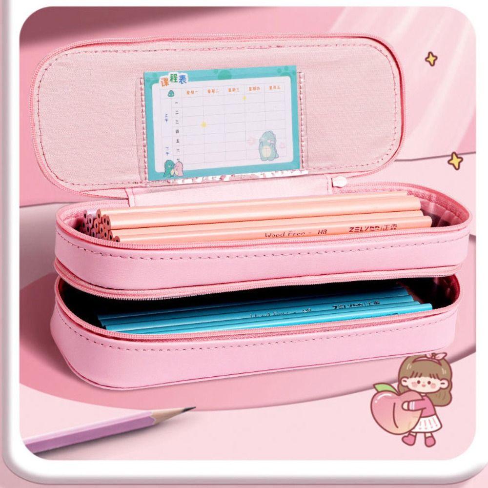 Portable Pencil Case Multi-function Stationery Box New Storage Box  Student School Supplies