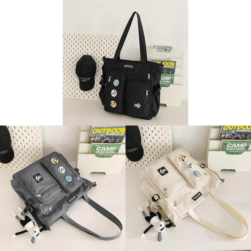 Nylon Casual Crossbody Bag For Men Large Capacity School Commuting Travel