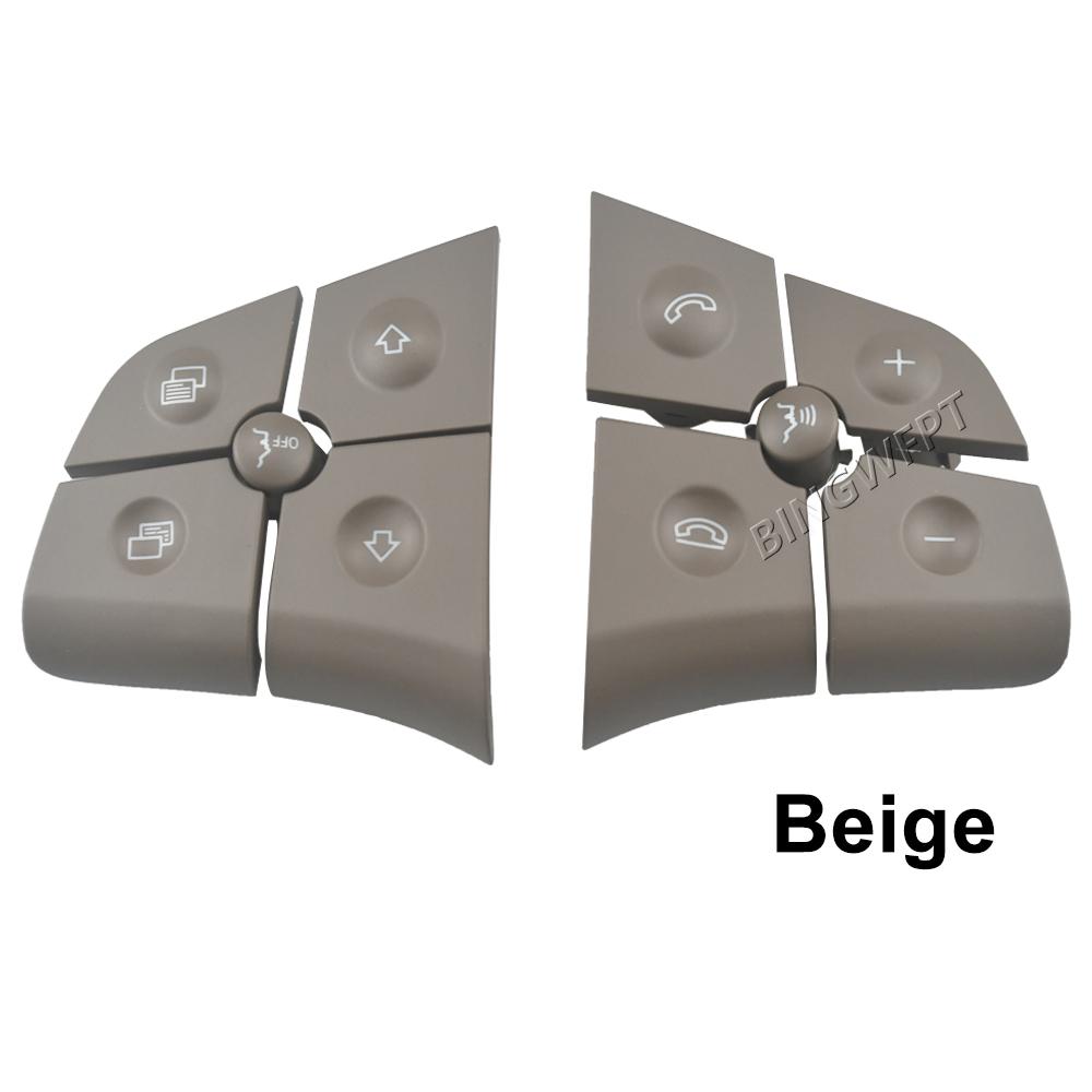 2Pcs 10 Keys Car Steering Wheel Switch Button For Benz B-Class W245 2008 2009 2010 2011 Auto Accessories
