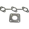 Exhaust Muffler Gasket Upstream & Downstream 16261-12350 15263-12370 Exhaust Manifold Muffler Gasket Compatible with Kubota D905 D1005 D1105 D1105T