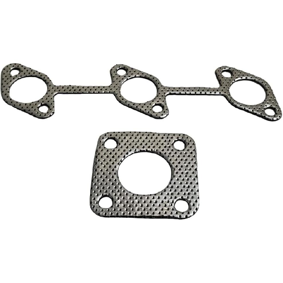 Exhaust Muffler Gasket Upstream & Downstream 16261-12350 15263-12370 Exhaust Manifold Muffler Gasket Compatible with Kubota D905 D1005 D1105 D1105T