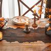 Spooky Bat Cobweb Black Table Runner for  Party Decoration, Polyester Fabric Cobweb Table Runner Cover