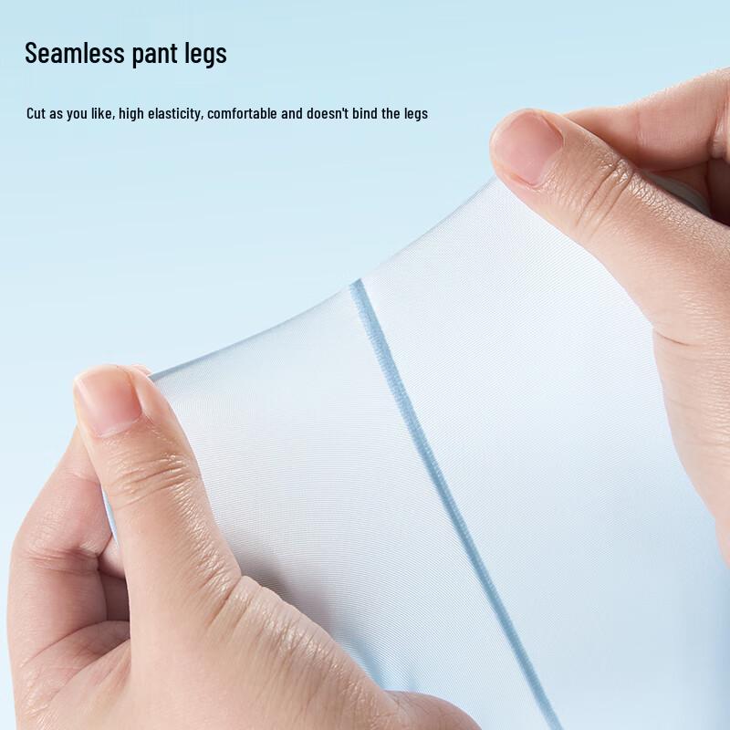 FitonTon Men's Ice Silk Antibacterial Boxer Briefs 4-Pack