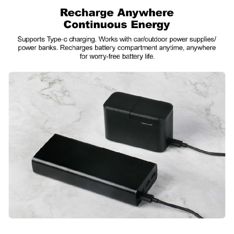 Charging Case for Action 5 /4/3 Adventure Cameras Battery Management System Heat Resistant For Recording