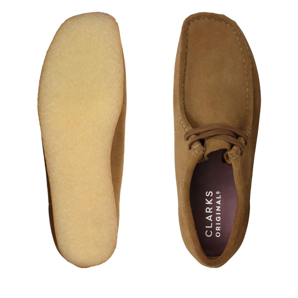 Clarks Wallabee boots daim Brown