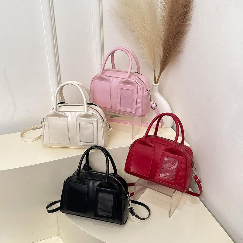 New Fashion Solid Color Handbag Bag Niche Design Shoulder Messenger Bag Women's Bag