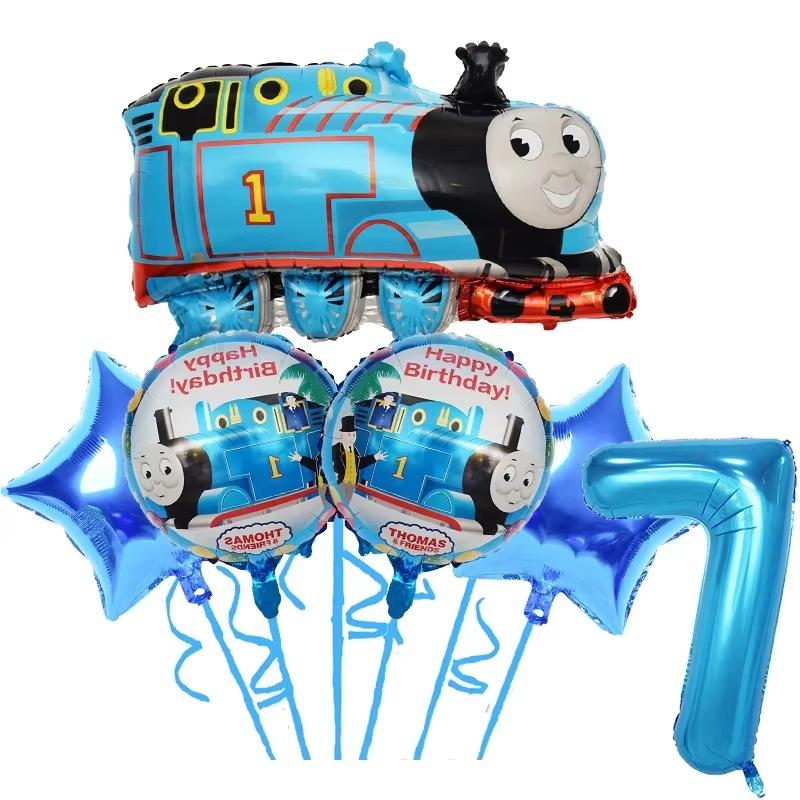 Thomas Trains Theme Party Decorations Thomas Friend Plates Cups Backdrop Balloons Kids Birthday Party Supplies Baby Shower Gifts