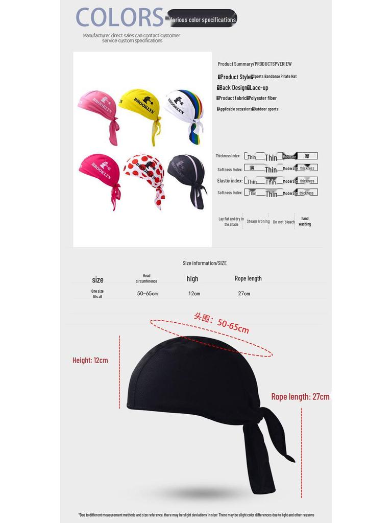 Pañuelo Bandana Ciclismo Transpirable Secado Rápido