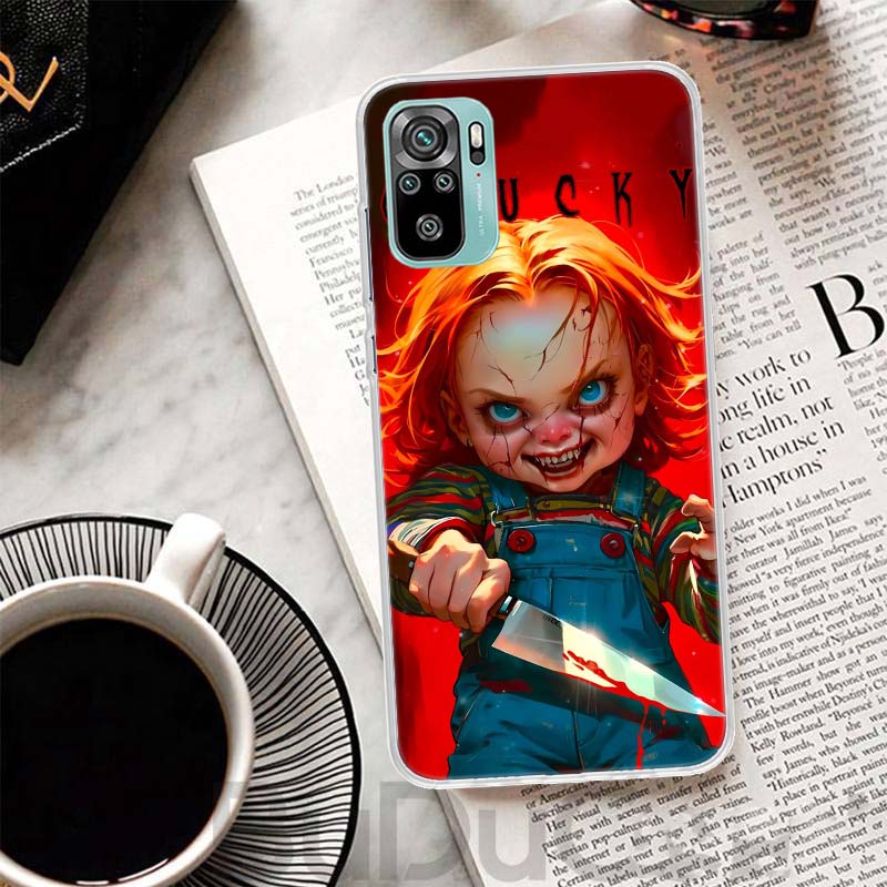 

Chucky Doll Horror Movie Cover For Xiaomi Redmi Note 10 9S 9 8T 8 Pro 7 5 Mi 9T 10T 11T 12T 11 12 Lite 12X A3 A2 A1 Print Coque Redmi Note 10 5G