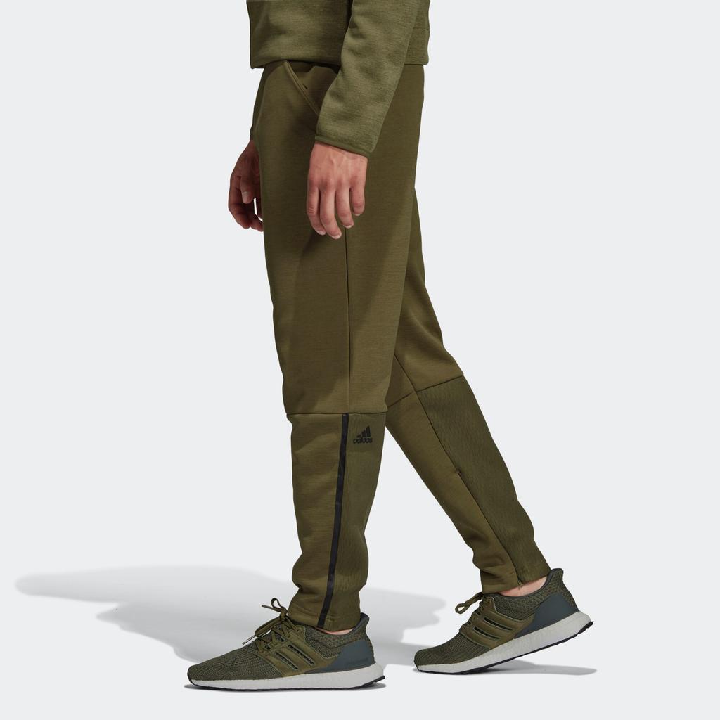 Adidas Sportswear Z.N.E. PT Mesh Logo Comfortable Soft Knitted Sports Pants Men Pants Green DP5136