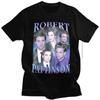 Camiseta Clásica Robert Pattinson Hombre Manga Corta Vintage Rob Edward Cullen Camiseta Verano Tops de Algodón Camiseta Oversize Hombre