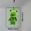 1Pcs Flocked Little Frog Couple Phone Pendant Cute 3D Flocking Frog Keychain Car Keyring Earphone Backpack Charms Bag Decor