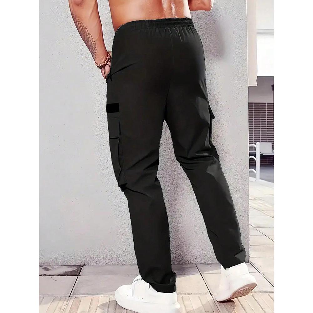 Men's Straight Leg Multi-pocket Casual Workwear Pants - Versatile & Loose Fit