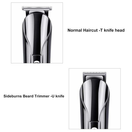1 Set Hair Trimmer Razor Set 8 in 1 IPX7 Waterproof Beard Trimmer Men Cordless Electric Razor Nose Body Hair Clipper 120 Min Runtime Travel-Friendly