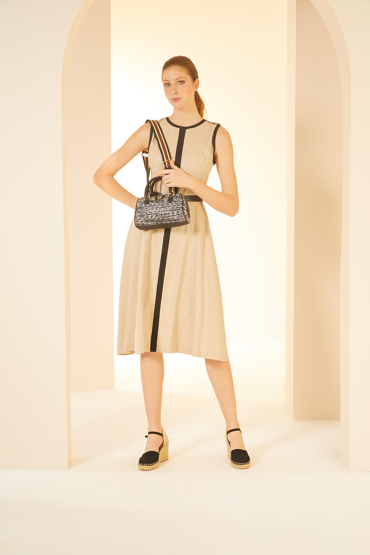 

Оригинальная твидовая черная сумка Pierre Cardin, роскошная твидовая черная женская сумка