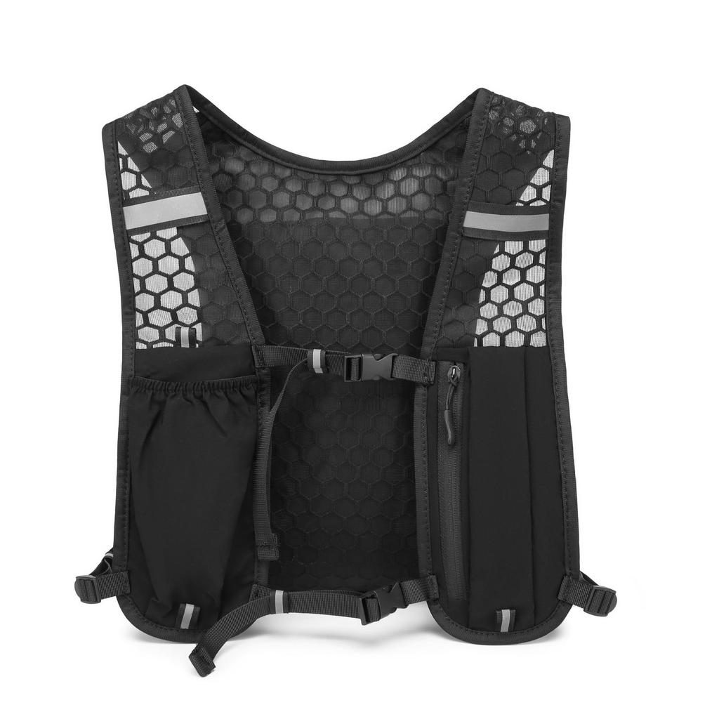 Gilet Leggero per Sport all'Aperto: Zaino da Arrampicata, Corsa, Ciclismo ed Escursionismo con Tasca per Telefono e Portaborraccia