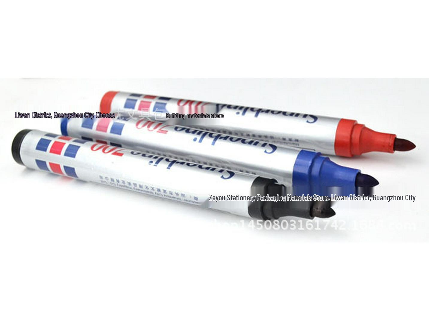 Bao Neng 700 Large-Head Black Oil-Based Marker Pen чёрный