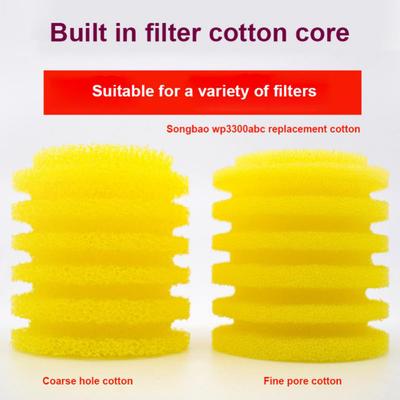 Round Filter Element Replacement Built-in Filter Lightweight Fish Tank Cotton Core Aquarium Cleaning Tools