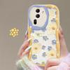 Applicable To Opporeno11/10/9pro Mobile Phone Case R17/15 Full Screen Oil Painting Flower Chain A53/72 Transparent