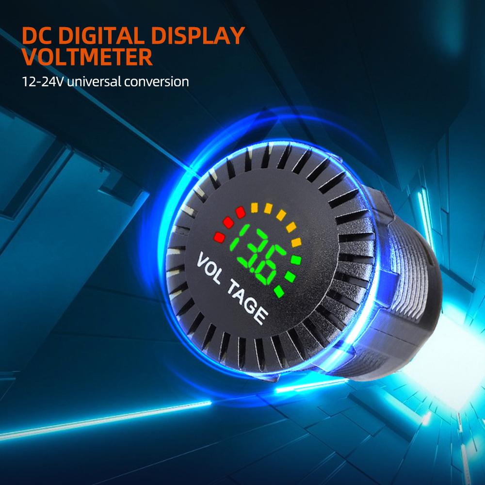DC 5V-36V Car Voltage Meter Motorcycle Boat LED Digital Voltmeter Panel Volt Meter Monitor Gauge Display Car