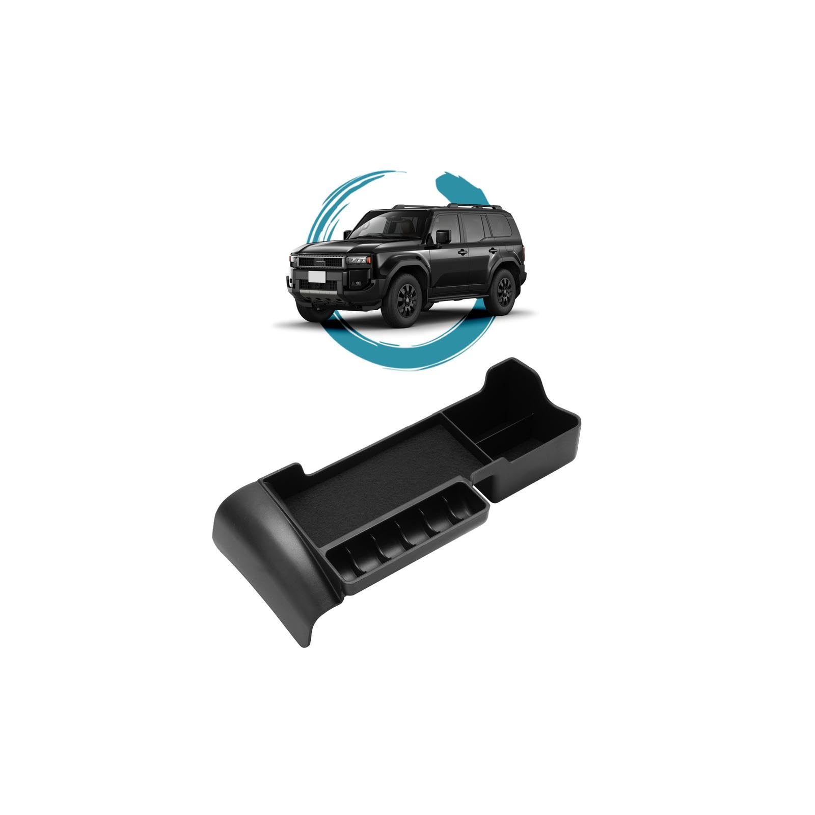 

ruiya Новая Toyota Land Cruiser 250 Специальный лоток на консоль Land Cruiser 250 Ящик на консоль 250 Land Cruiser Аксессуар для центральной консоли Материал ABS Легкий