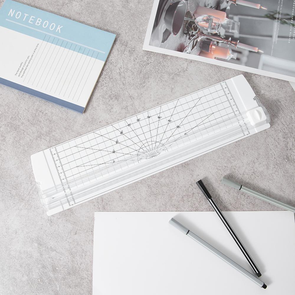 1PC A4 Paper Cutter Safety Protection And Side Ruler Scrapbooking Tool For Handmade Paper, Coupons, Labels