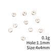 New Year's Day Jewelry Findings Small Torus Spacer Beads Accessories Parts Backpack Accessories