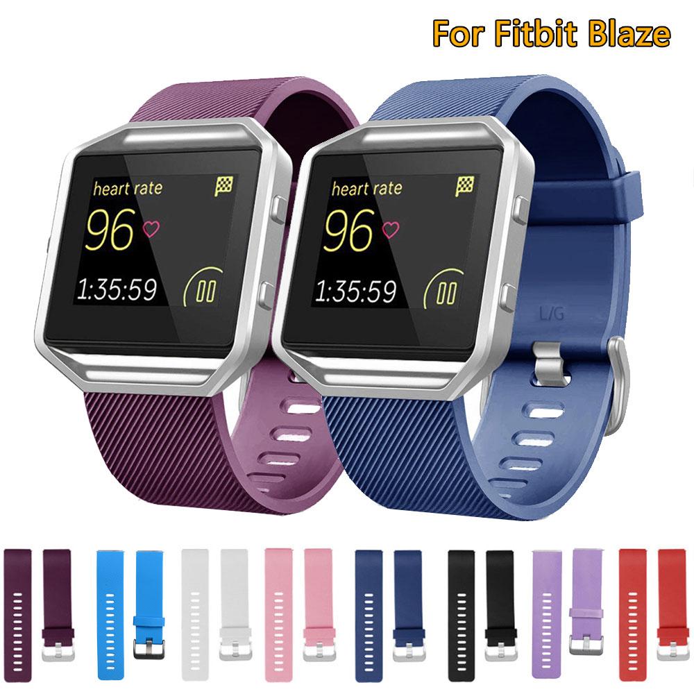 Buy Wristband for Fitbit Blaze Wrist Strap Smart Bracelet Watchband Colourful Silicone for