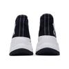 MLB Chunky High New York Yanker Anti-Slip Wear-Resistant High-Top Canvas Shoes Unisex Black Sneakers 32SHU1111-50L
