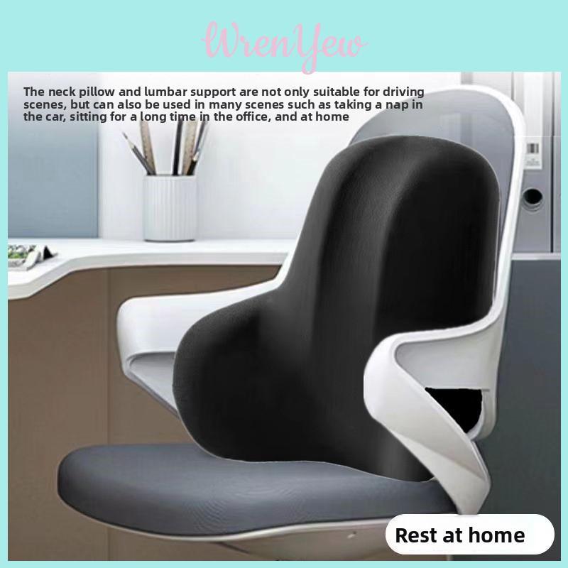 Memory Foam Car Lumbar Support Cushion For Office And Travel Comfort
