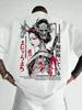 Japanese Geisha Samurai Print on Premium Soft Cotton Mens T Shirt Perfect for Summer Bold Street Style