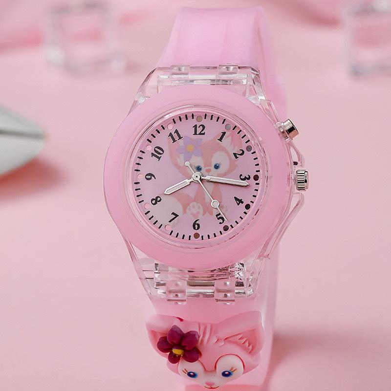 Soft Jelly Children S Doll Watch Luminous Colorful Flash Primary And Secondary School Students Cartoon Watch