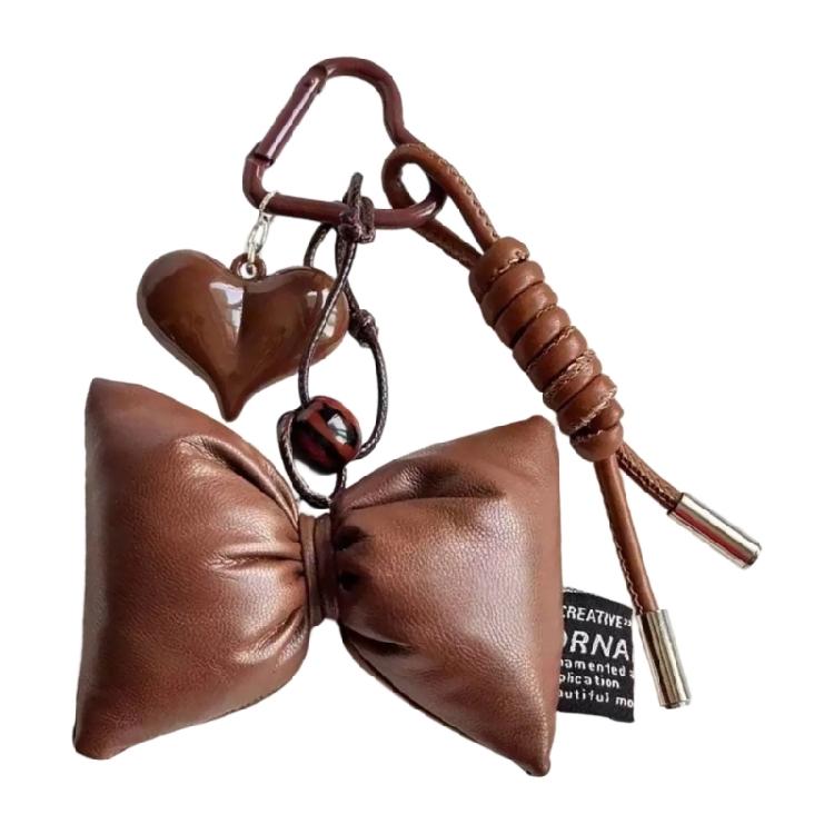 Contemporary Acrylic Bag Decors With Leather Accents Versatile Compact Design For Handbag Personalization