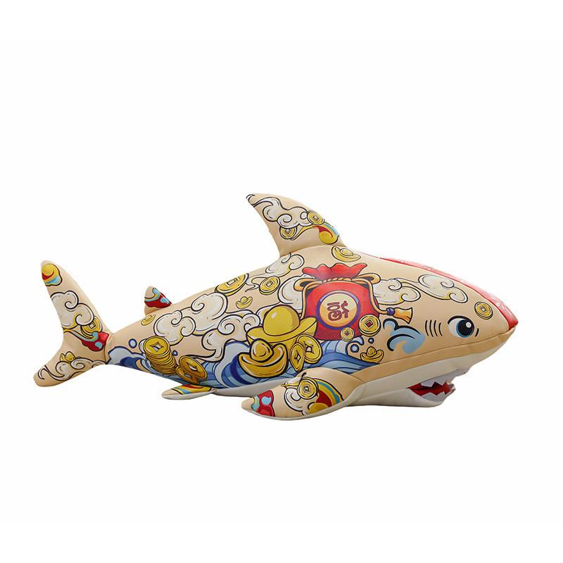 Adorable Plush Shark Pillow Soft And Cuddly Cartoon Design For All Ages