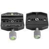 Camera Tripod Mount Adapter Aluminum Alloy 3/8 1/4 Screw Hole Quick Release Plate Clamp Base for DSLR Monopod Ballhead