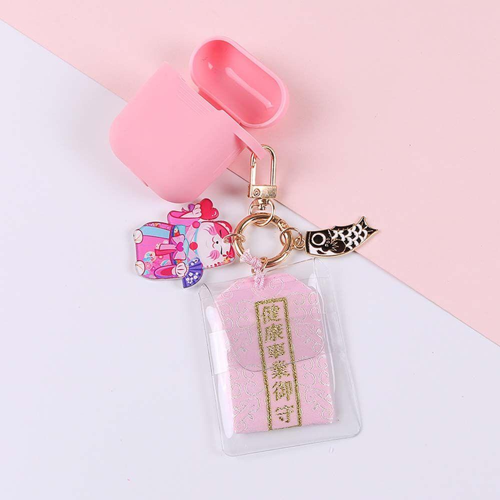 Lucky Bag Charm Fortune Lucky Cat Keychain Key Rings Maneki Neko Key Chain Keyring Ornaments