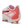 Puma Ultra Pro 5 FG AG Unlimited Pack Men Sneakers White Black Glowing-Red 108161-01