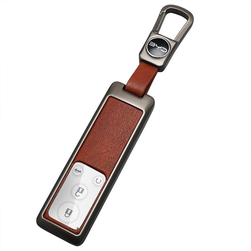 Compatible BYD G5 Car Key Case Cover (2016-2018 Models), High-End Suri Metal Shell.