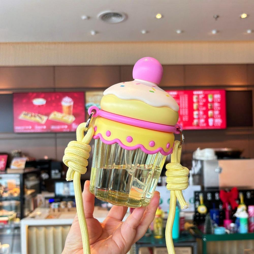 Transparent Clear Tumbler Crossbody Hanging Rope Iced Coffee Cup Drinkware Suction Cup Home Use