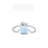 Tancise Classic 925 Sterling Silver Opal Ring Ladies Jewelry Wedding Promise Party Gift