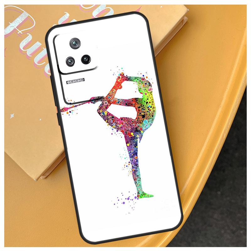 Gymnastics Watercolor Printing Funda For Xiaomi 17 Pro Max 13T 14T 15T 14 15 Ultra POCO X7 X5 X6 F5 F6 F7 Pro F8 Ultra Case