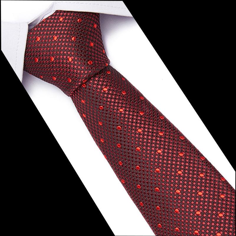 Men's 7.5cm Jacquard Polyester Striped Tie for Formal Business or Interviews