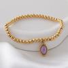 Included Stainless Steel Birthstone Pendant Personal Bracelet For Men And Women