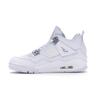 Air Jordan 4 Retro GS Pure Money 2017 Kids Sneakers White Metallic-Silver Pure-Platinum 408452-100