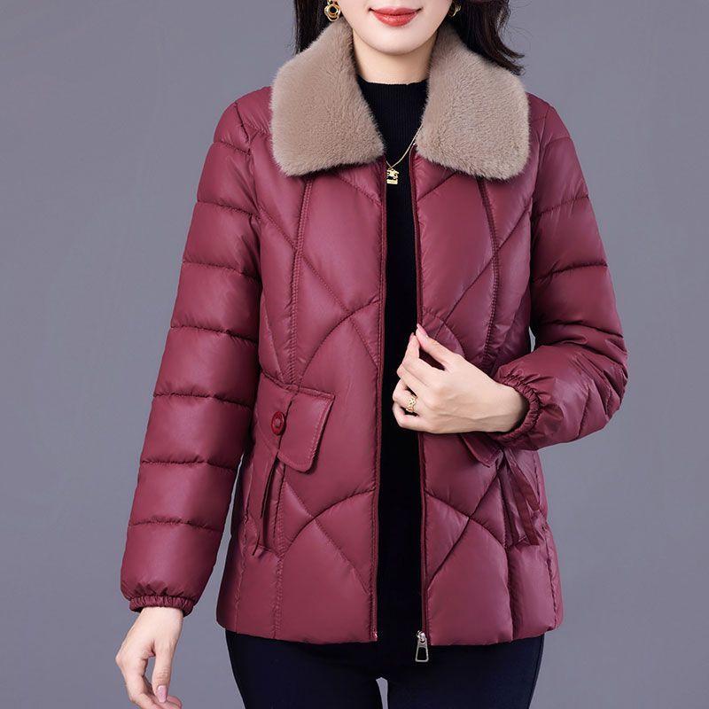 Winter Short Cotton Jacket Plus Plus Size Women's Cotton Coat Cotton Jacket Warm Jacket