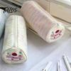 Étui de rangement pour stylos multiples Étui à crayons Gâteau aux fraises roulé, Pochette cylindrique de grande capacité, Mignon sac à papeterie pour filles et garçons, Cadeau scolaire pour enfants