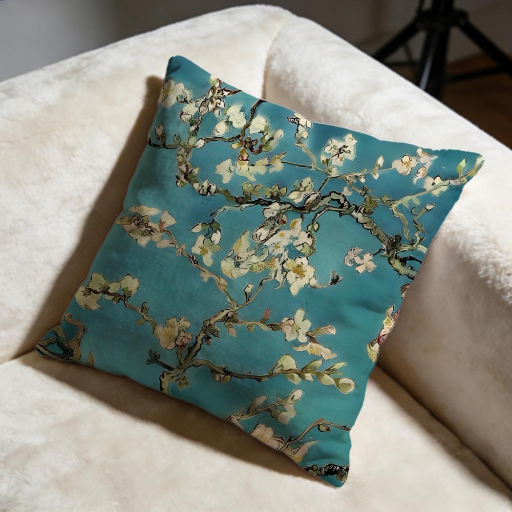 Hot VVincent Van Goghed Cushion Cover Soft Decorative Pillow Case Suitable for Bedroom Sofa Car Travel Use